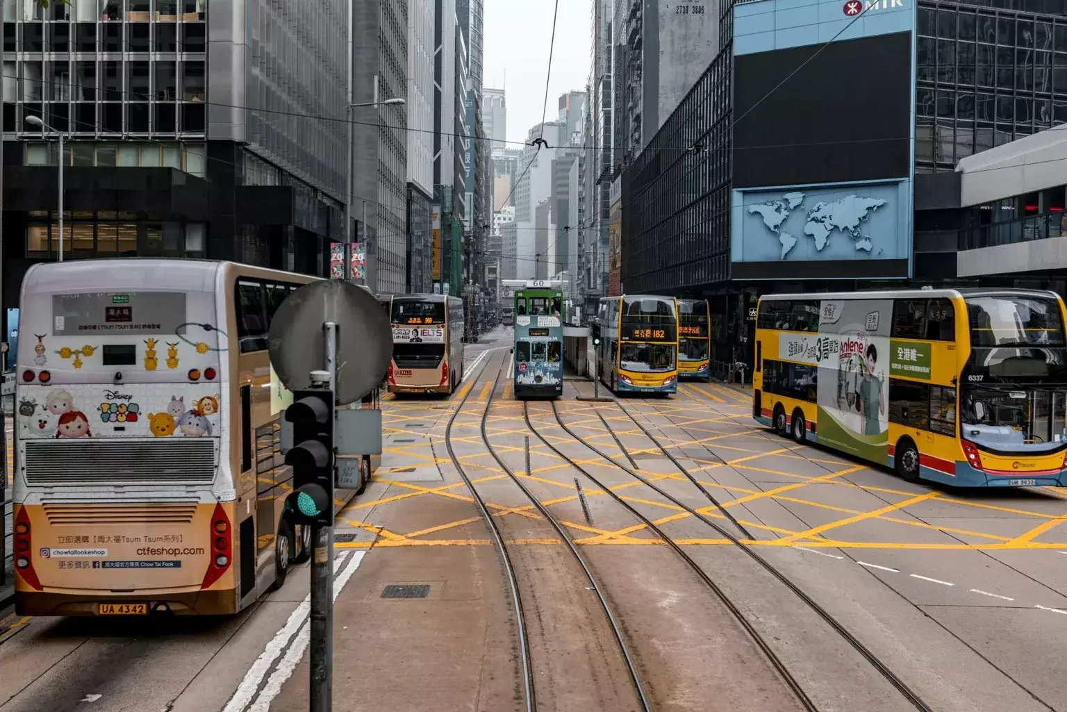 Hong Kong transport guide with trams and buses