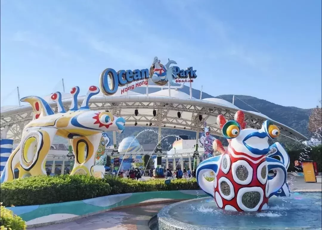 Ocean Park in Hong Kong Island, Hong Kong