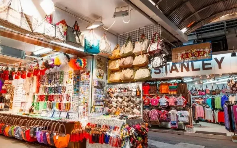 Stanley Market shopping in Stanley, Hong Kong