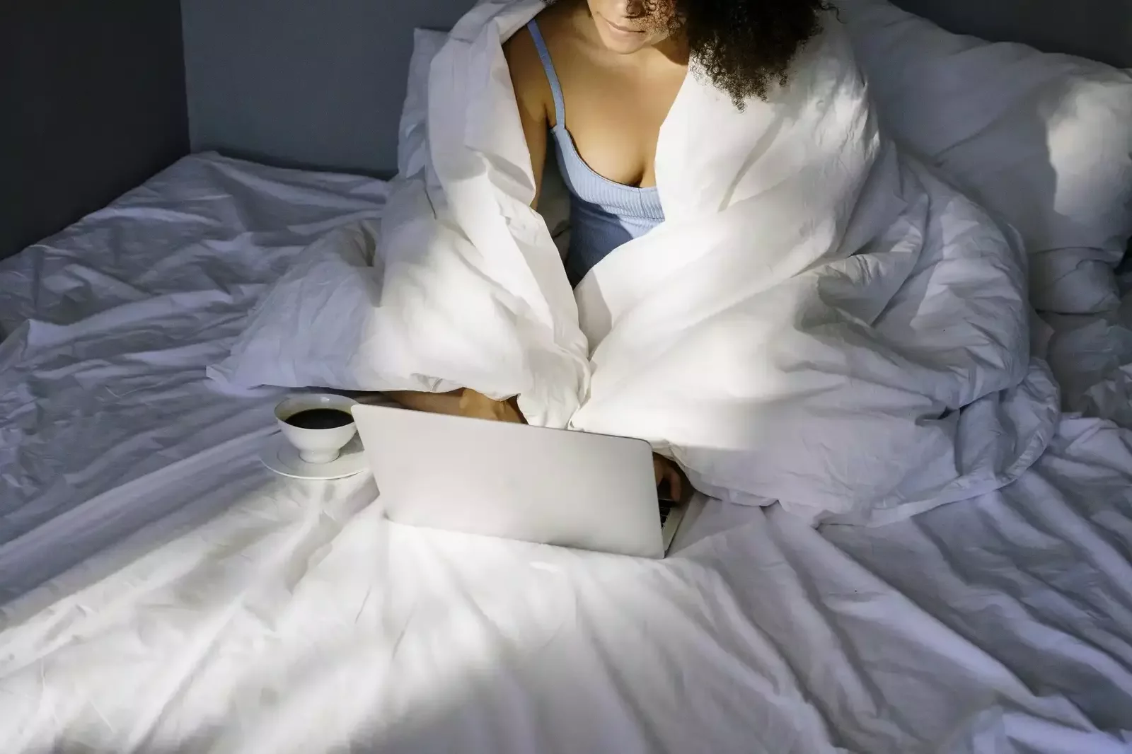 woman working from home